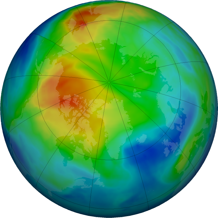 Arctic ozone map for 26 November 2016